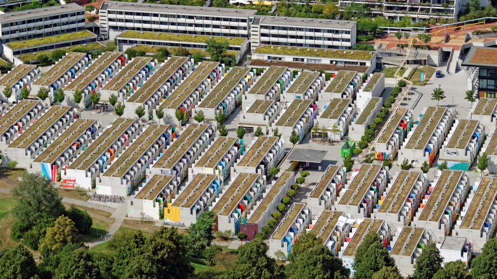 Aerial view of Munich Olympic Village