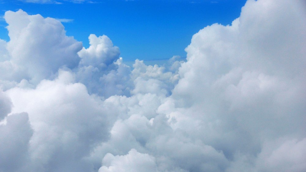 Clouds between San Salvador Island & Great Exuma Island, Bahamas