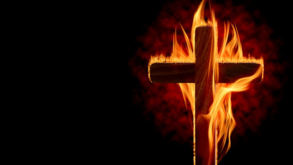 burning cross