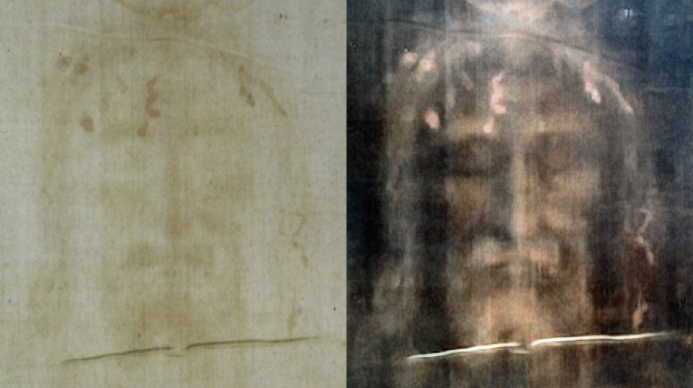 shroud of turin face photonegative