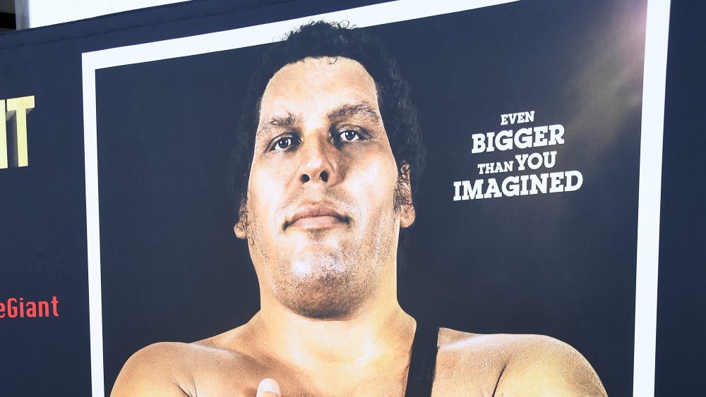 A poster of Andre the Giant
