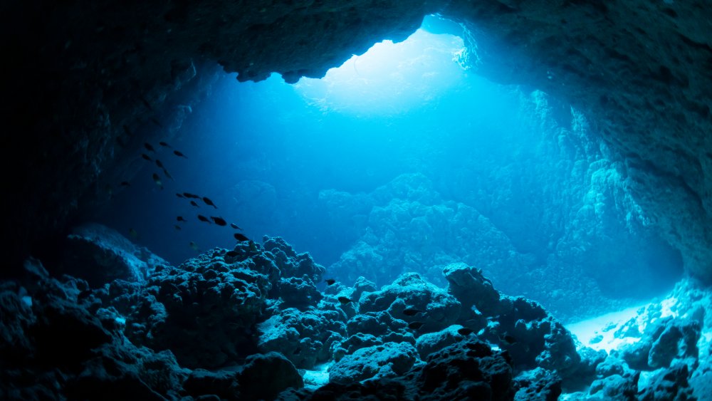 Underwater cave