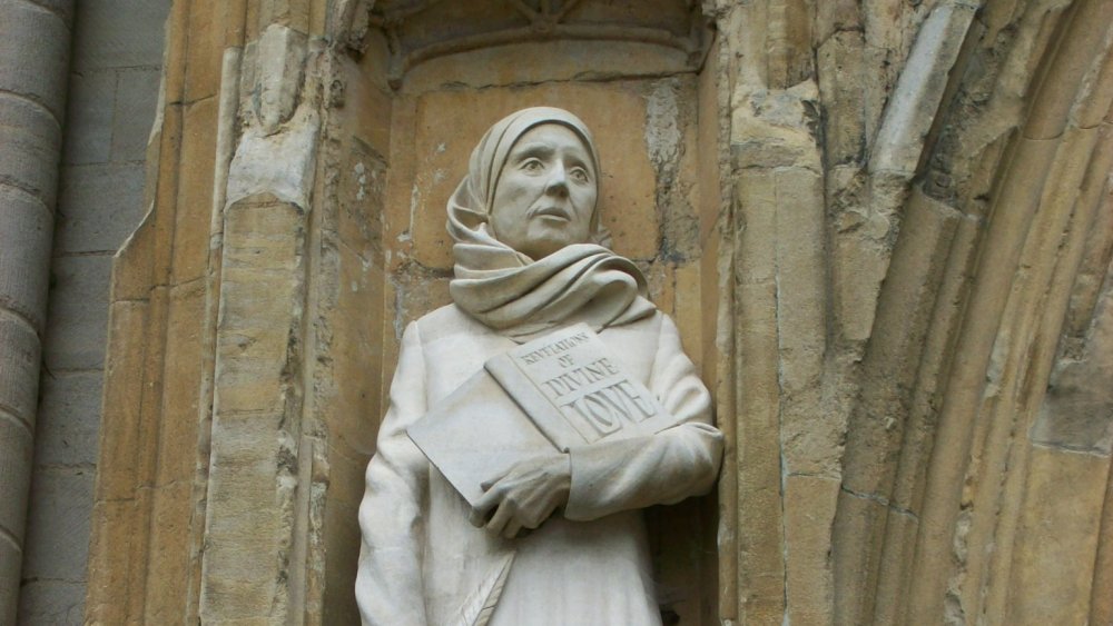 Statue of Julian of Norwich at Norwich Cathedral