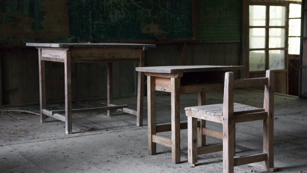 Abandoned school room
