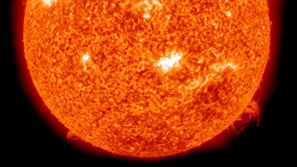 Solar flare NASA image
