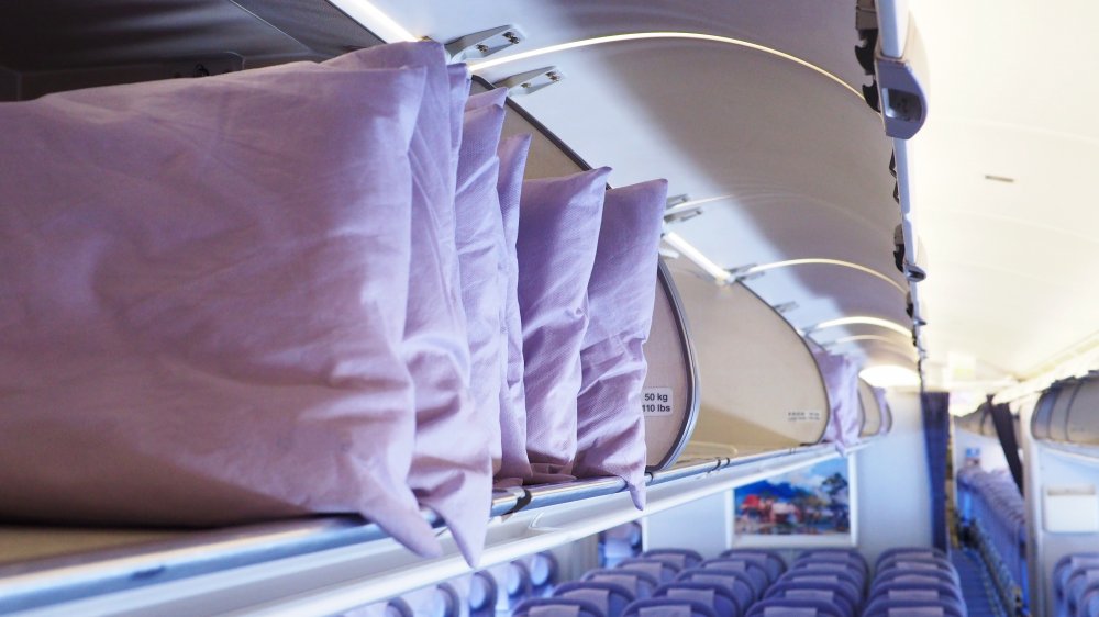 Extra pillows on plane