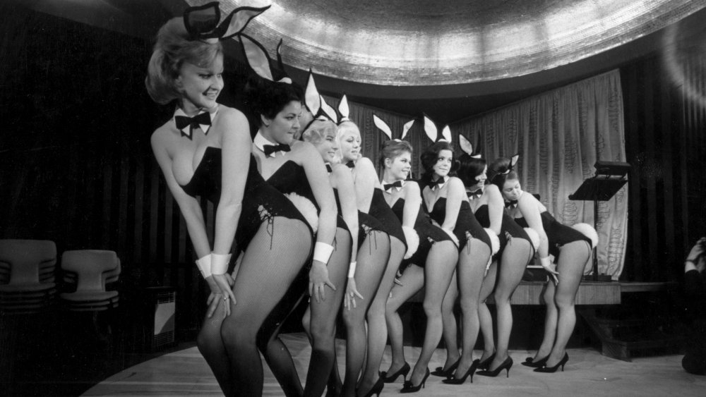 Playboy Bunnies all posing together for photo