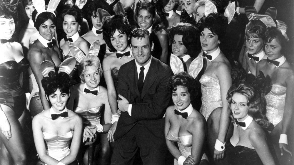 Playboy Bunnies and Hugh Hefner