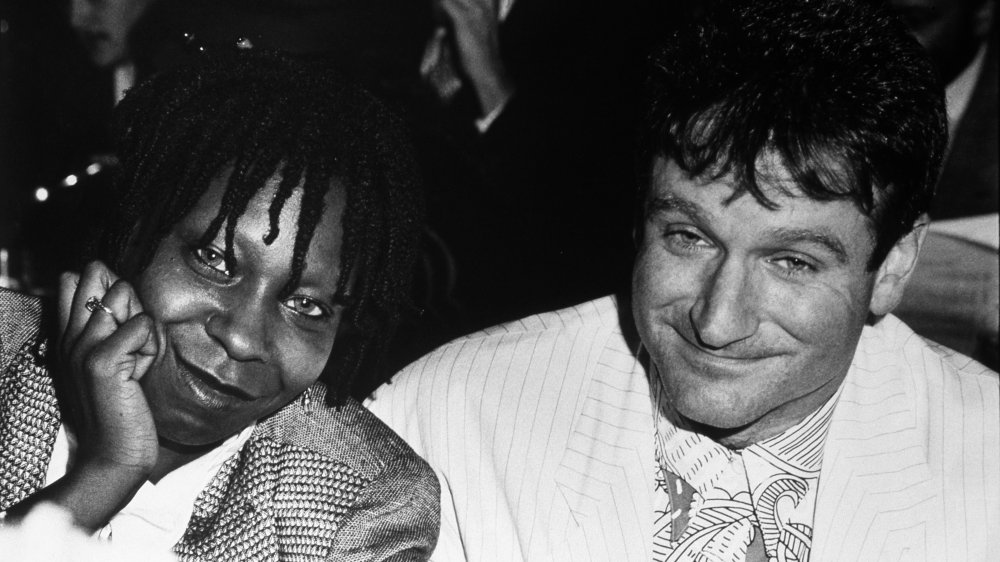 Whoopi Goldberg and Robin Williams at the Playboy Mansion