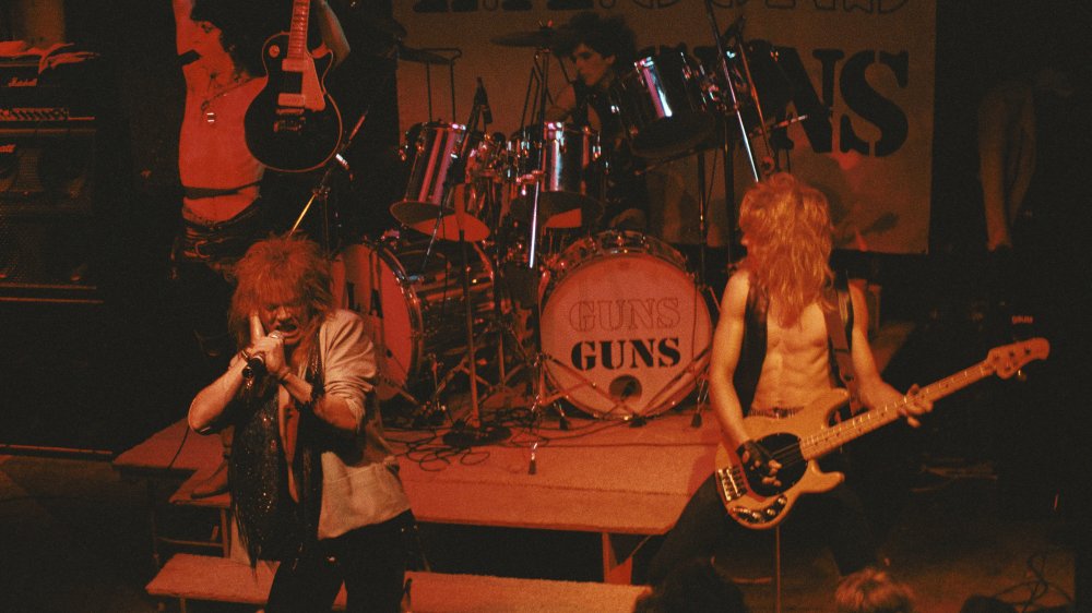 Guns and Rose on stage as L.A. Guns
