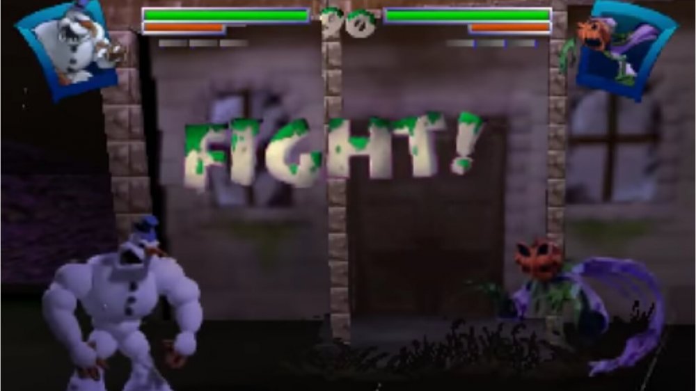 A fight beginning in ClayFighter: Sculptor's Cut