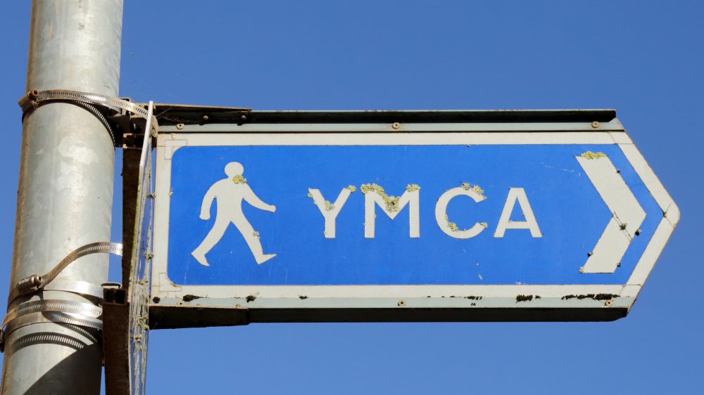 YMCA sign