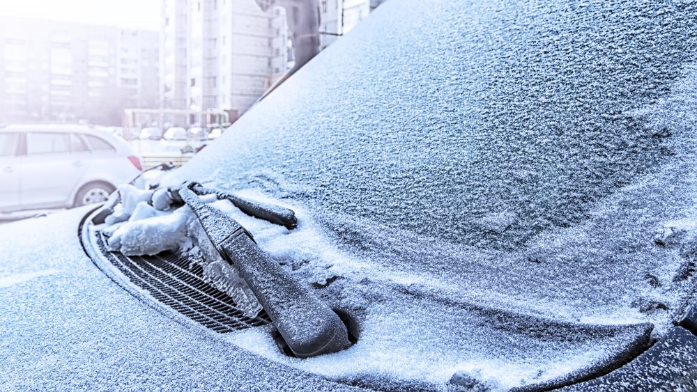 frozen car