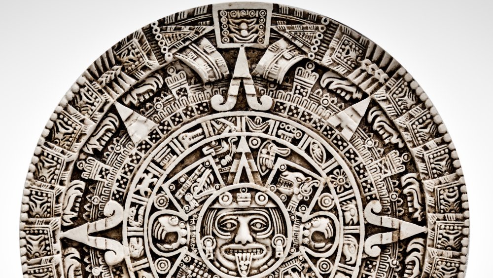 An ancient Mayan calendar glyph