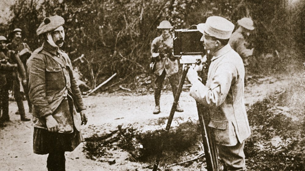 French WW1 cinematographer and subject