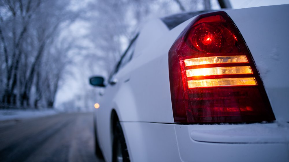 Car in icy conditions