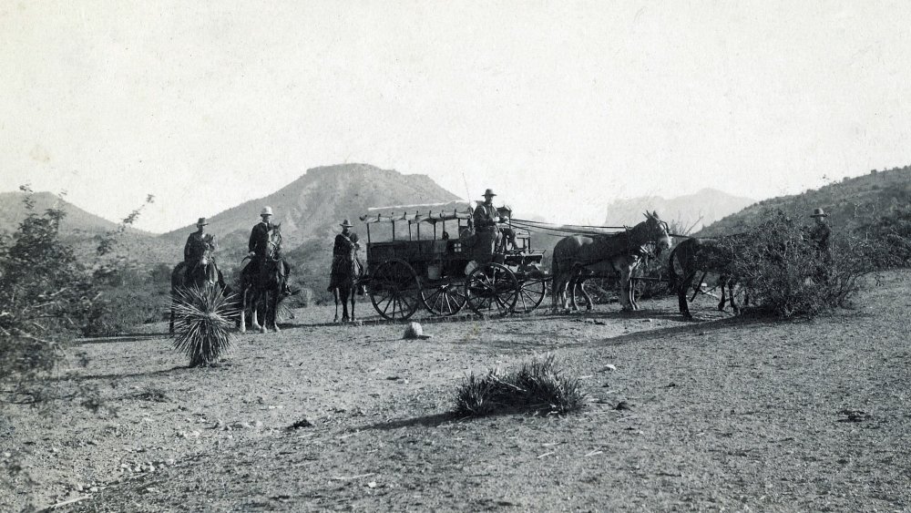 Soldiers in the Arizona desert circa 1891