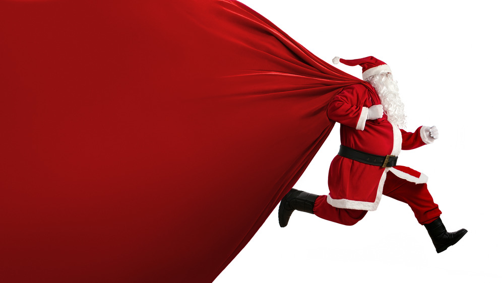 Santa Claus with giant bag