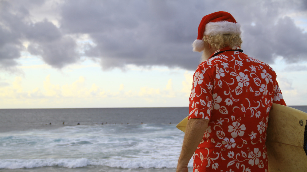 Surfing Santa