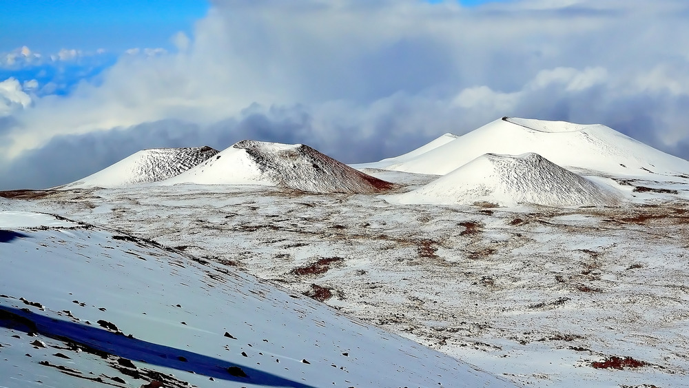 Snowy Mauna Kea Slopes