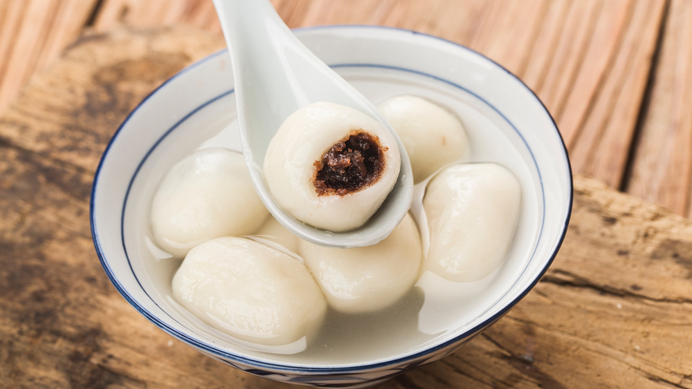 Tang yuan dumplings, often served during the Dong Zhi harvest festival at the winter solstice
