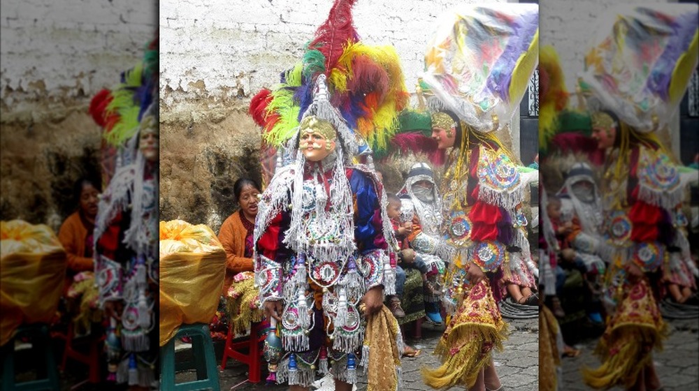 Baile de los Toritos during the Santo Tomás Festival in Chichicastenango, Quiché, Guatemala