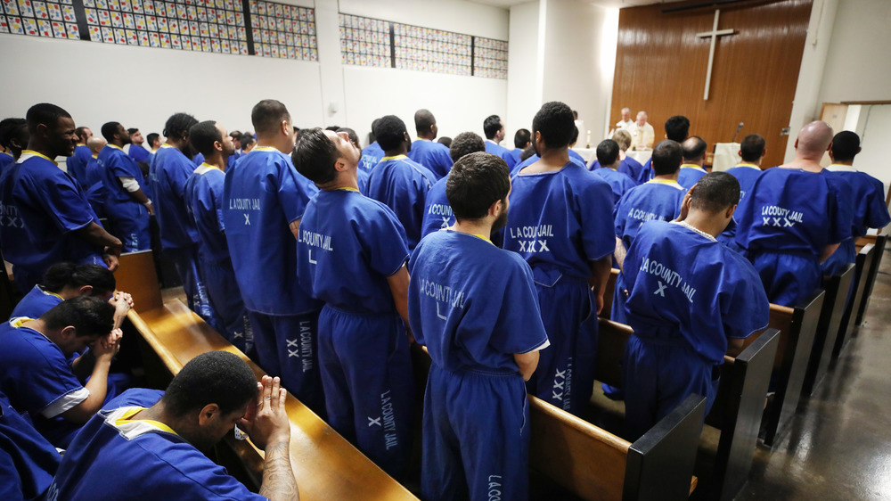 Christmas mass in a California jail