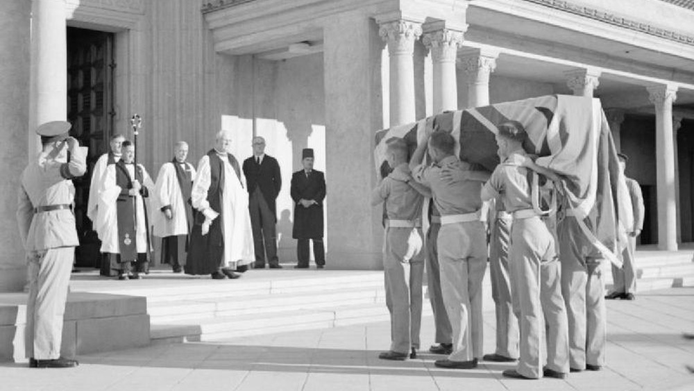 Funeral Service For Lord Moyne in Cairo, Egypt, November 1944