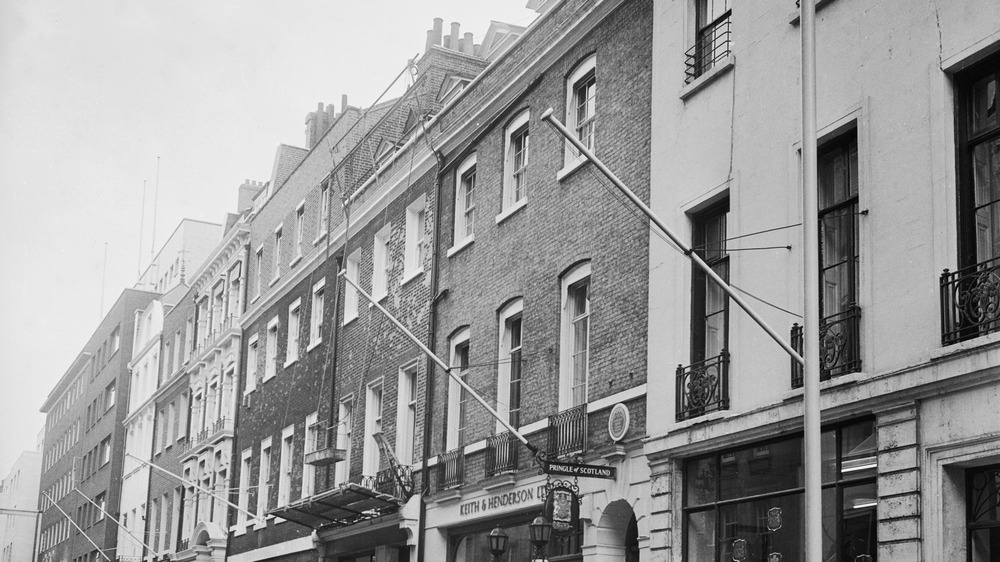 Savile Row rooftops in the 1960s