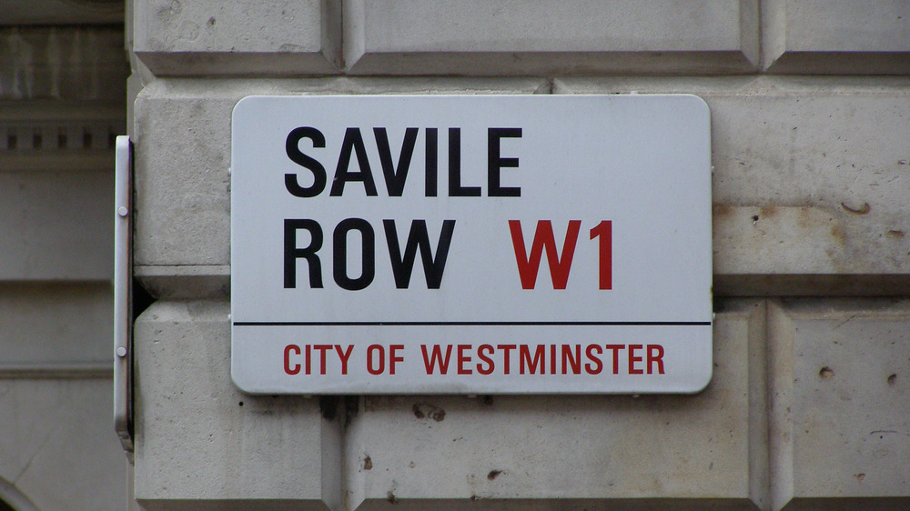 Savile Row road sign