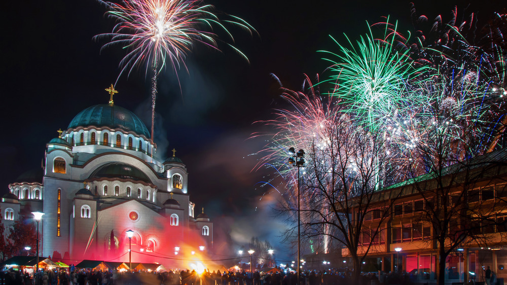 fireworks in belgrade