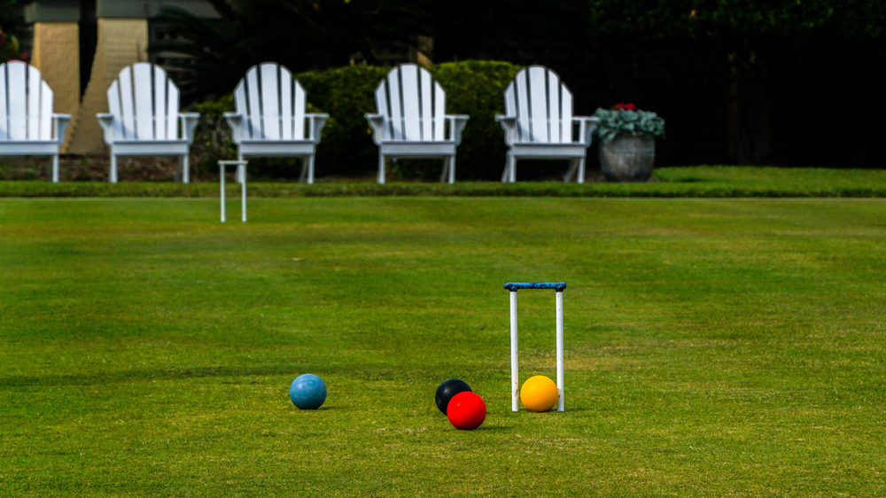 Croquet court.