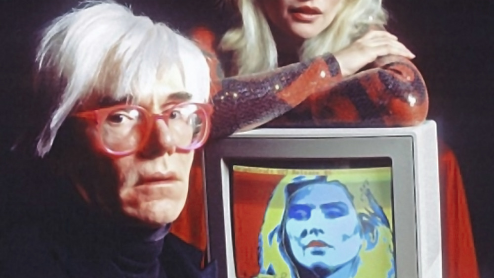 Andy Warhol with an Amiga computer
