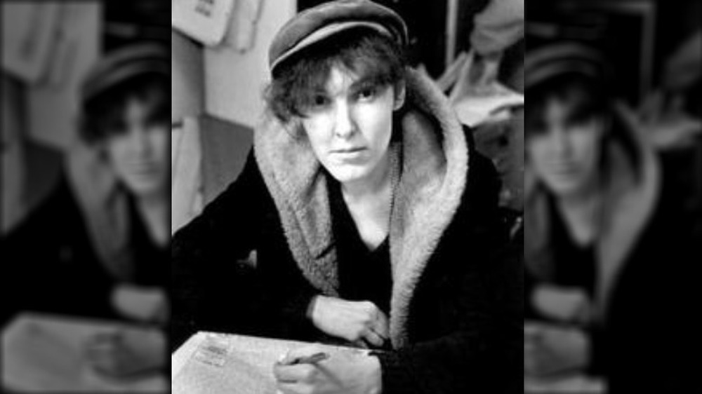 Valerie Solanas at the offices of The Village Voice
