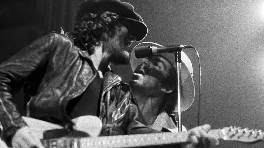 Bruce Springsteen playing guitar