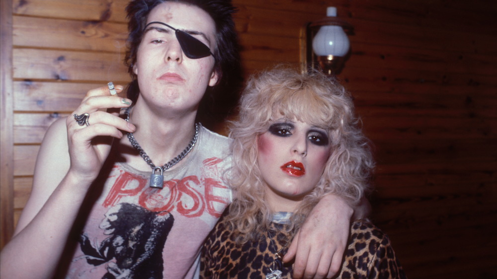 Sid Vicious and Nancy Spungen not smiling 