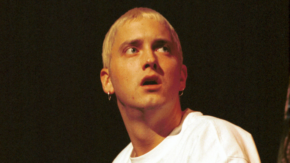 Eminem with mouth open 