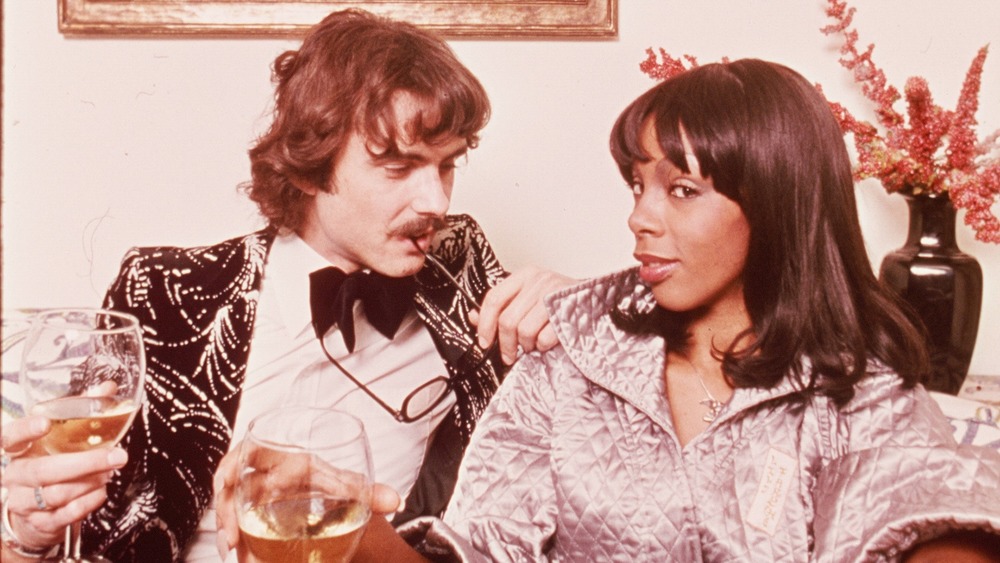 Donna Summer and boyfriend pose for a portrait session 