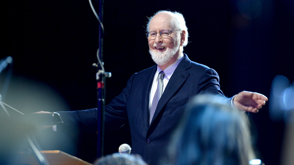 John Williams conducts orchestra