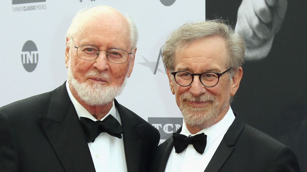 John Williams and Steven Spielberg smiling