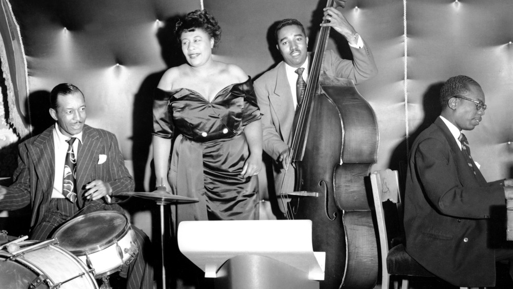 Fitzgerald performing with Ray Brown