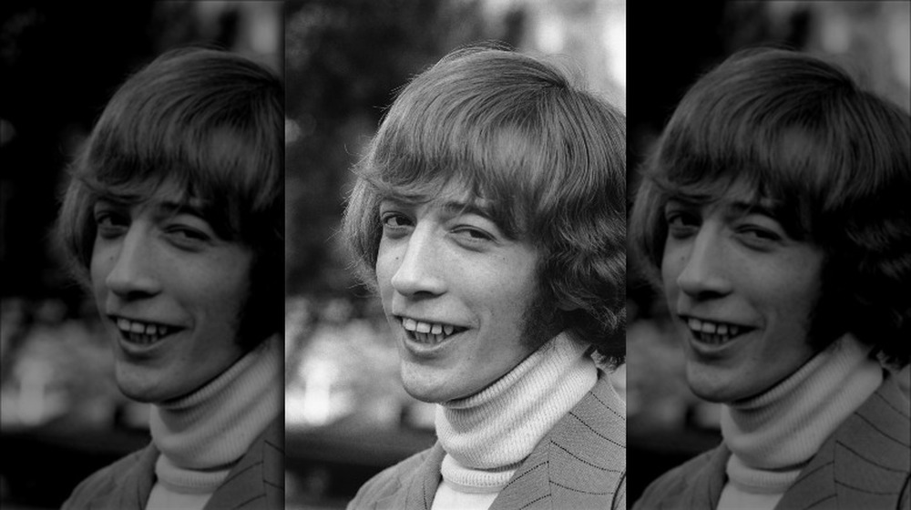 Robin Gibb smiles