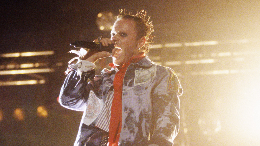 Keith Flint at mic