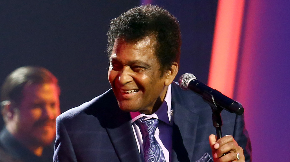 Charley Pride at microphone 