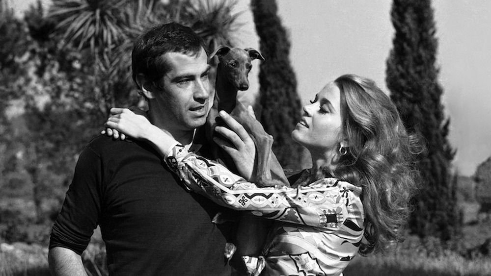 Cropped AP photo of Jane Fonda and Roger Vadim in 1967