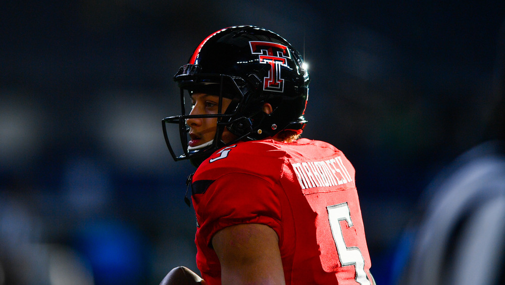 Patrick Mahomes in helmet