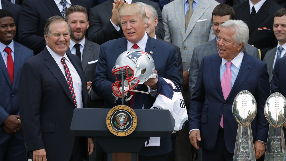 BIll Belichick with Donald Trump