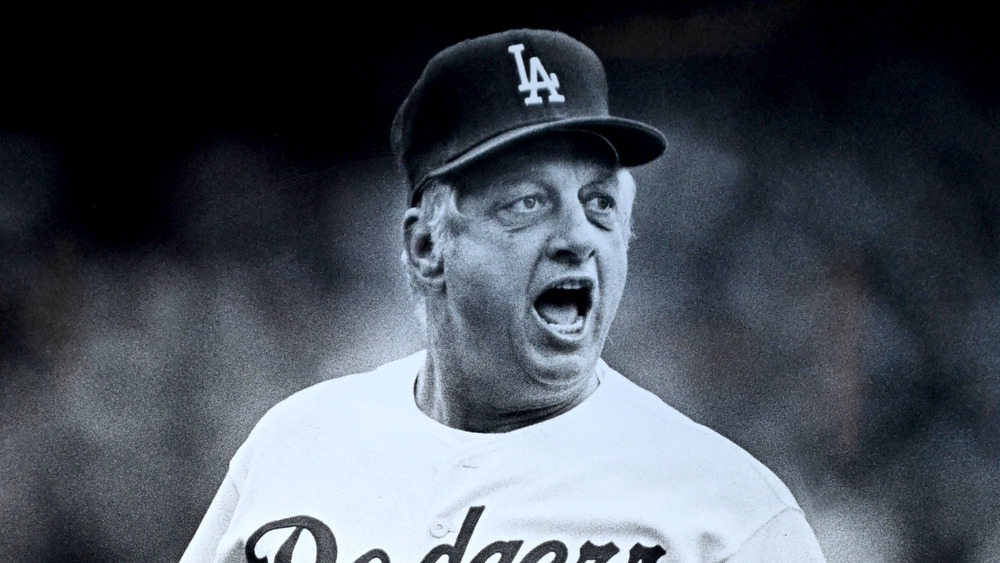 Tommy Lasorda yells