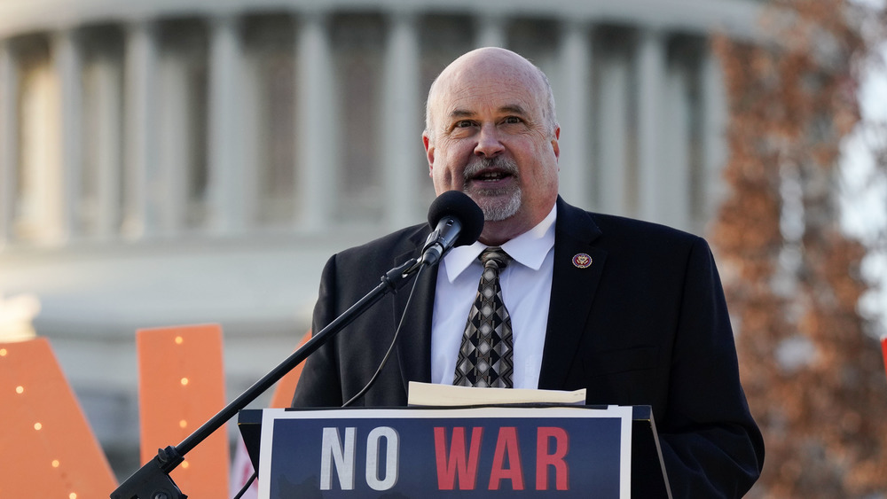 Mark Pocan speaking at podium