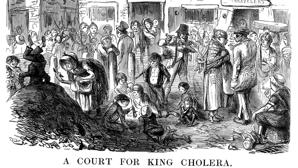 illustration of cholera city